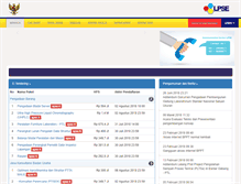 Tablet Screenshot of lpse.bppt.go.id